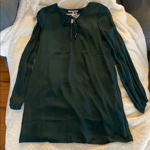 Naked Zebra Pine Lace Up Dress